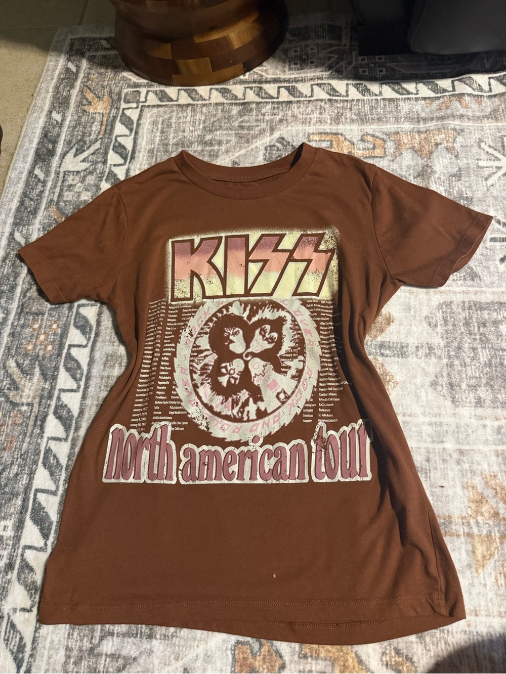 KISS North American Tour T-Shirt - Brown